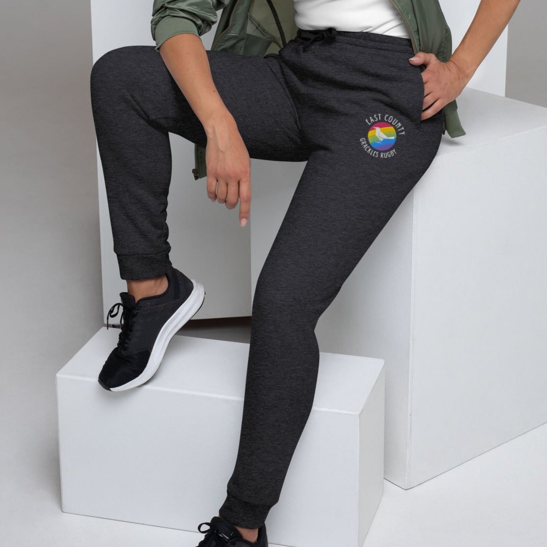 East Co. Grackles Jogger Sweatpants for Men - Comfortable Casual Lounge Pants with Elastic Waist & Pockets - Perfect for Running, Gym, Travel & Relaxing at Home
