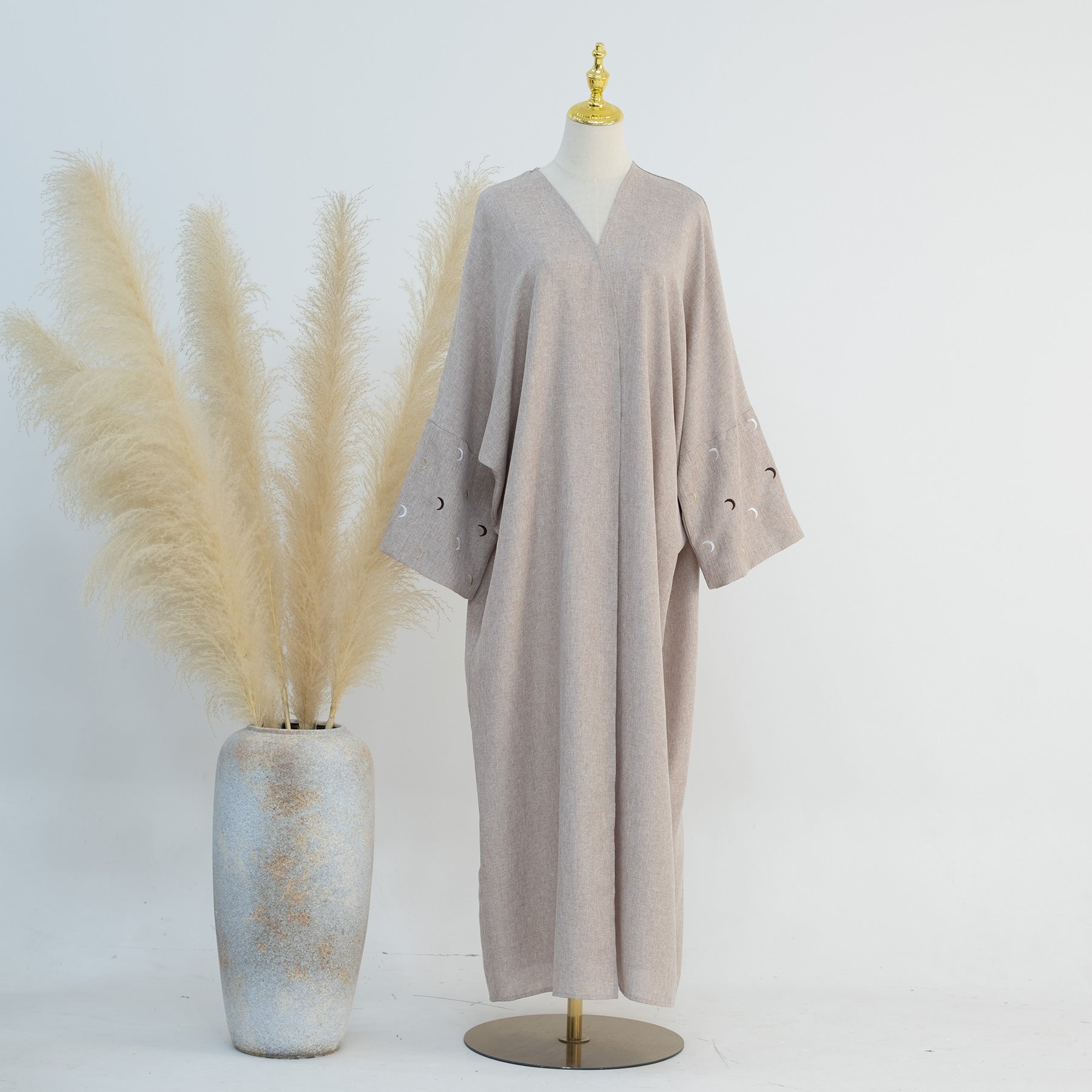Lightweight Iris Duster Open Abaya for Women - Breathable Desert Abaya for Casual Wear, Prayer & Everyday Comfort