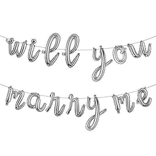 L Will You Marry Me Silver