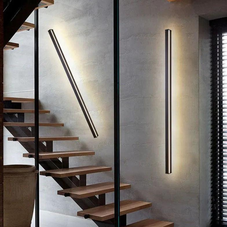 Dimmable LED Wall Lights Black - Modern Indoor Lighting for Bedroom, Living Room & Hallway - Energy Efficient & Adjustable Brightness