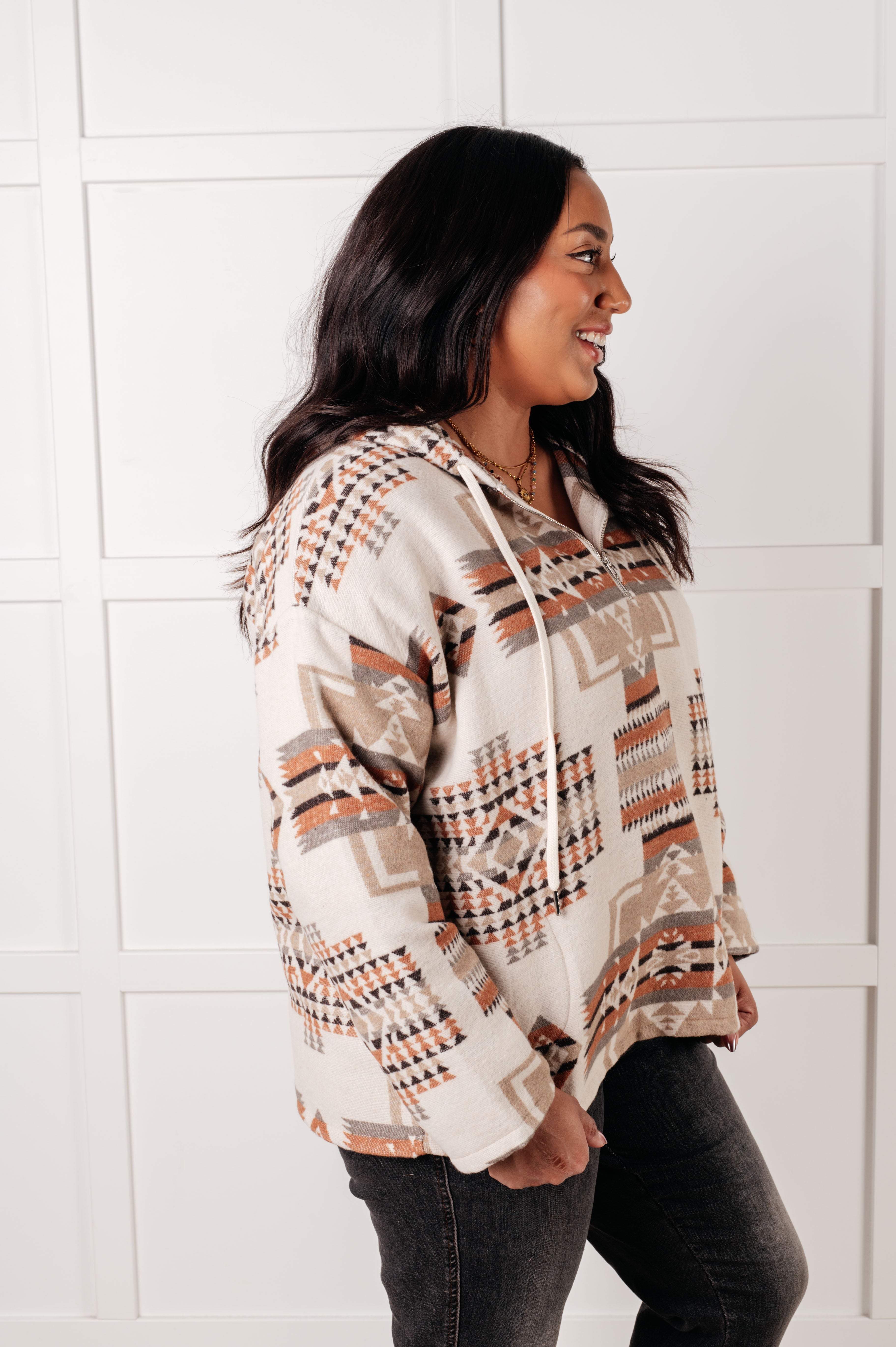 Just Going For It Aztec Hoodie - Stylish & Comfortable Pullover for Men & Women | Perfect for Casual Wear, Street Fashion & Outdoor Activities
