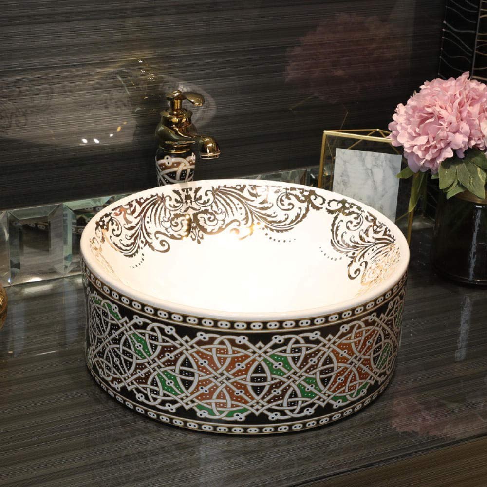 Handmade Ceramic Vessel Sink - Modern Countertop Bathroom Basin, Artisan Washbasin for Vanity | Perfect for Contemporary Bathrooms, Powder Rooms & Guest Suites