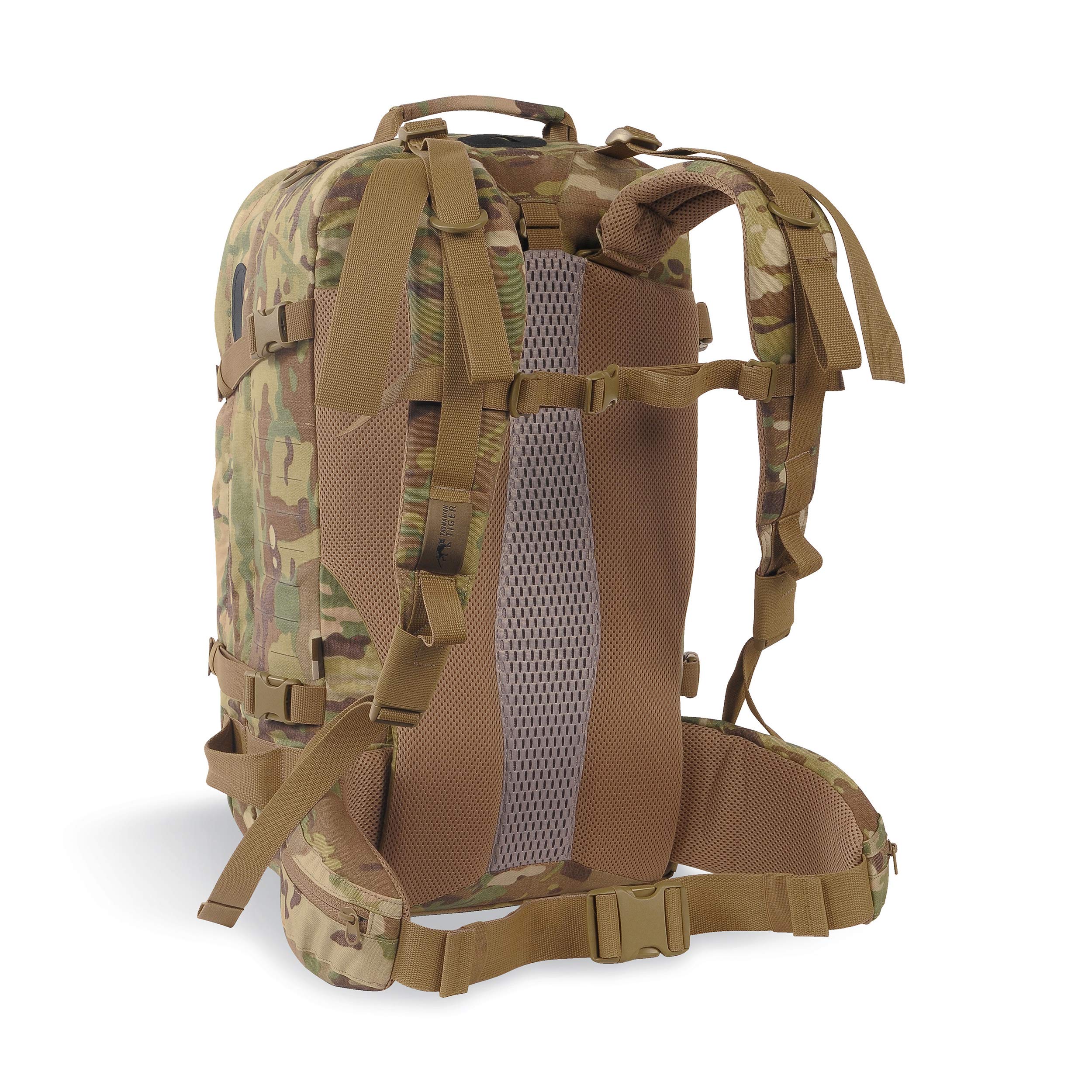 Tasmanian Tiger Mission Pack Mk II 37L Tactical Backpack - Military Grade Combat Backpack with Laser Cut MOLLE System & YKK RC Zippers (Multicam) - Perfect for Outdoor Adventures, Hiking, Airsoft & Military Operations