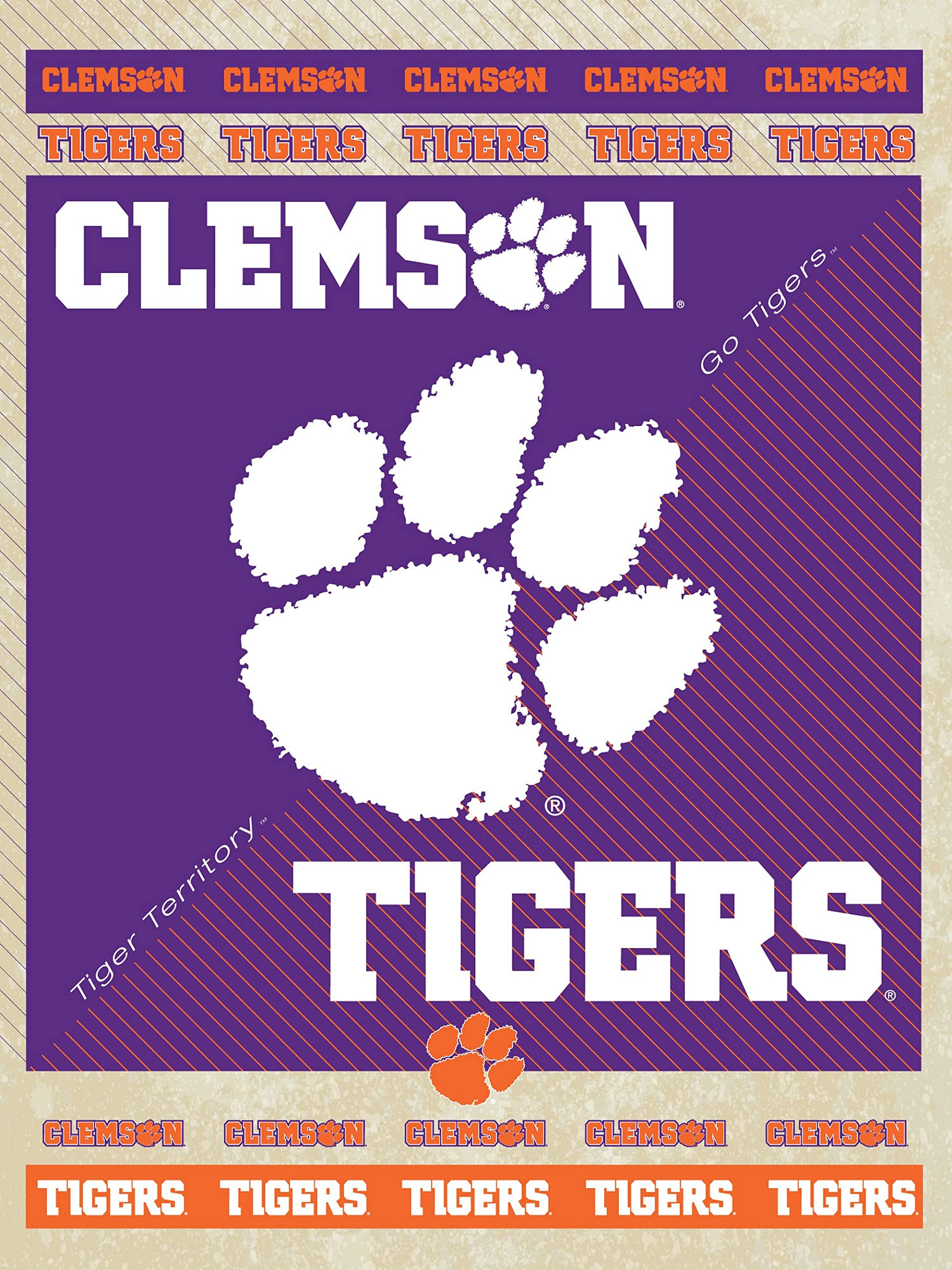 Clemson Tigers Canvas Wall Art - College Football Decor for Game Room, Dorm, or Office - Perfect for Clemson Fans & Alumni