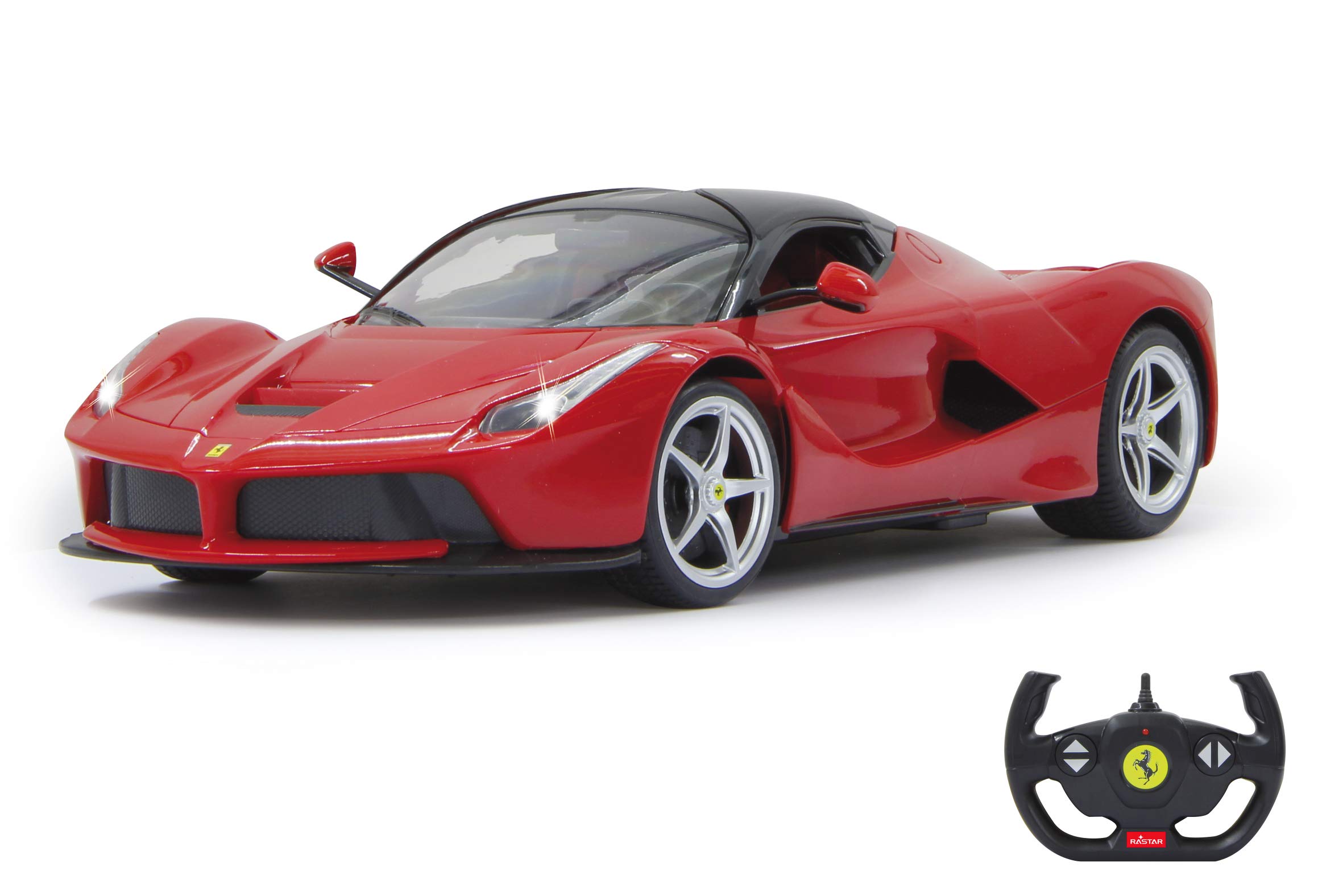 Jamara 404130 1:14 Scale Red Ferrari LaFerrari Deluxe RC Car - 40 MHz Remote Control, Collectible Model Vehicle for Kids & Adults - Perfect for Racing, Display & Gift Giving
