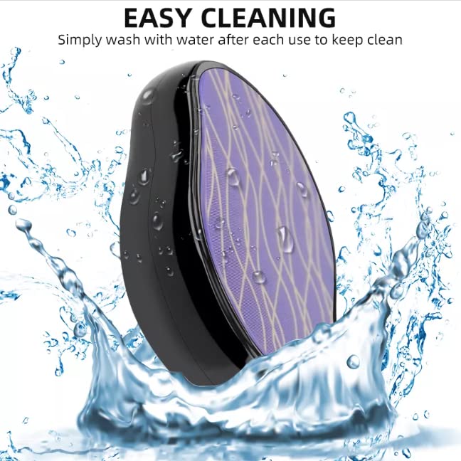 **Crystal Hair Eraser – Painless Exfoliating Hair Removal Tool for Arms, Legs & Back | Portable, Reusable & Washable | Smooth Skin at Home or Travel**