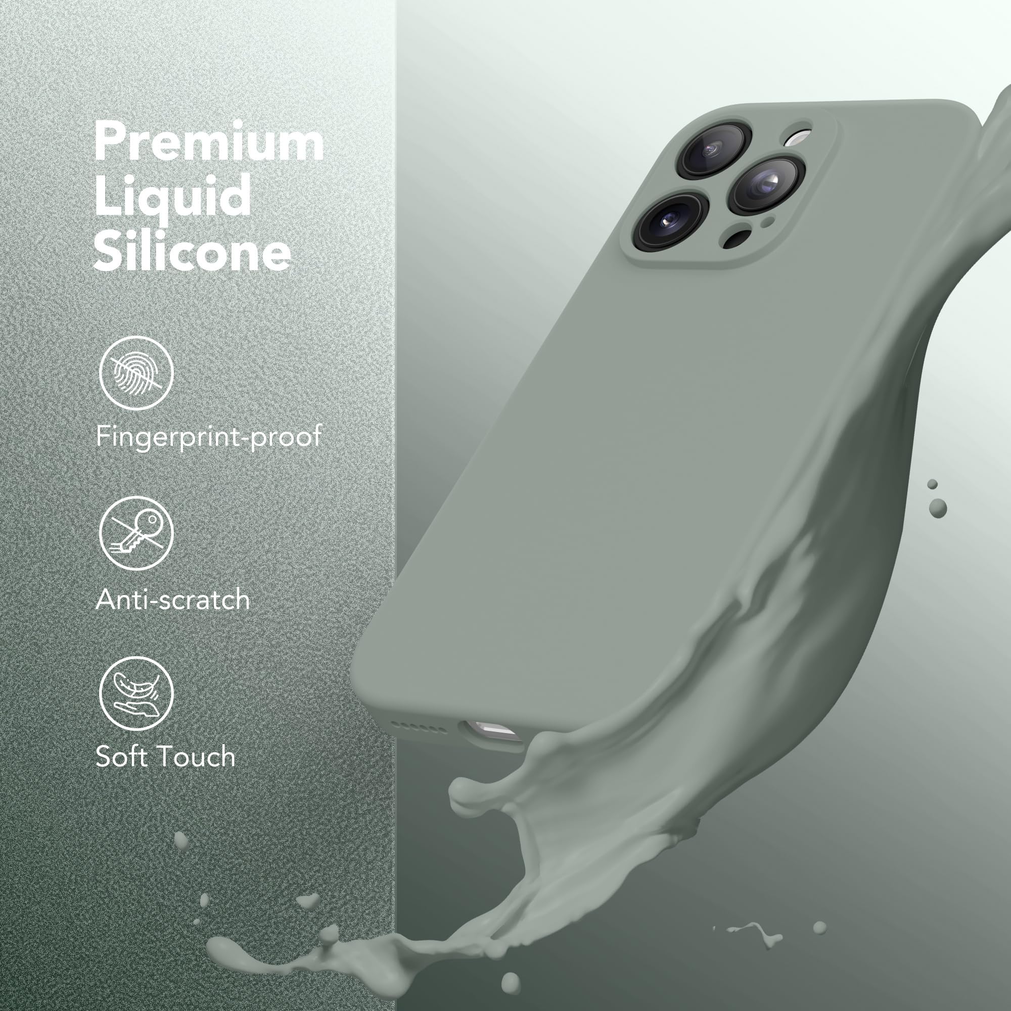Magnetic Shockproof Silicone Case for iPhone 16 Pro (6.3