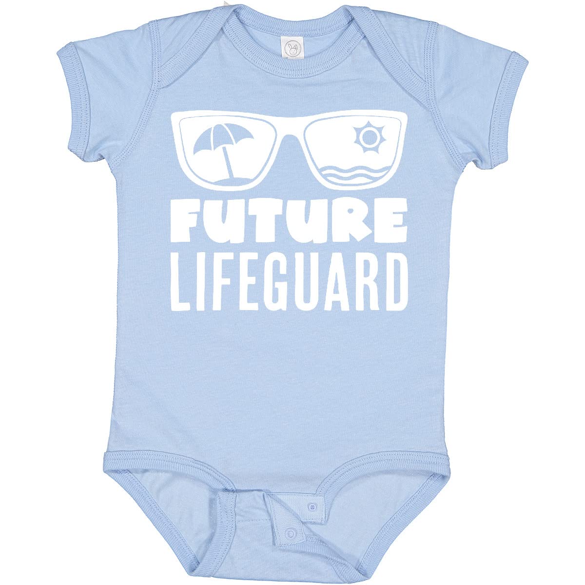 Inktastic Future Lifeguard Baby Bodysuit with Sunglasses - Cute Infant Onesie for Beach, Pool & Summer Outfits