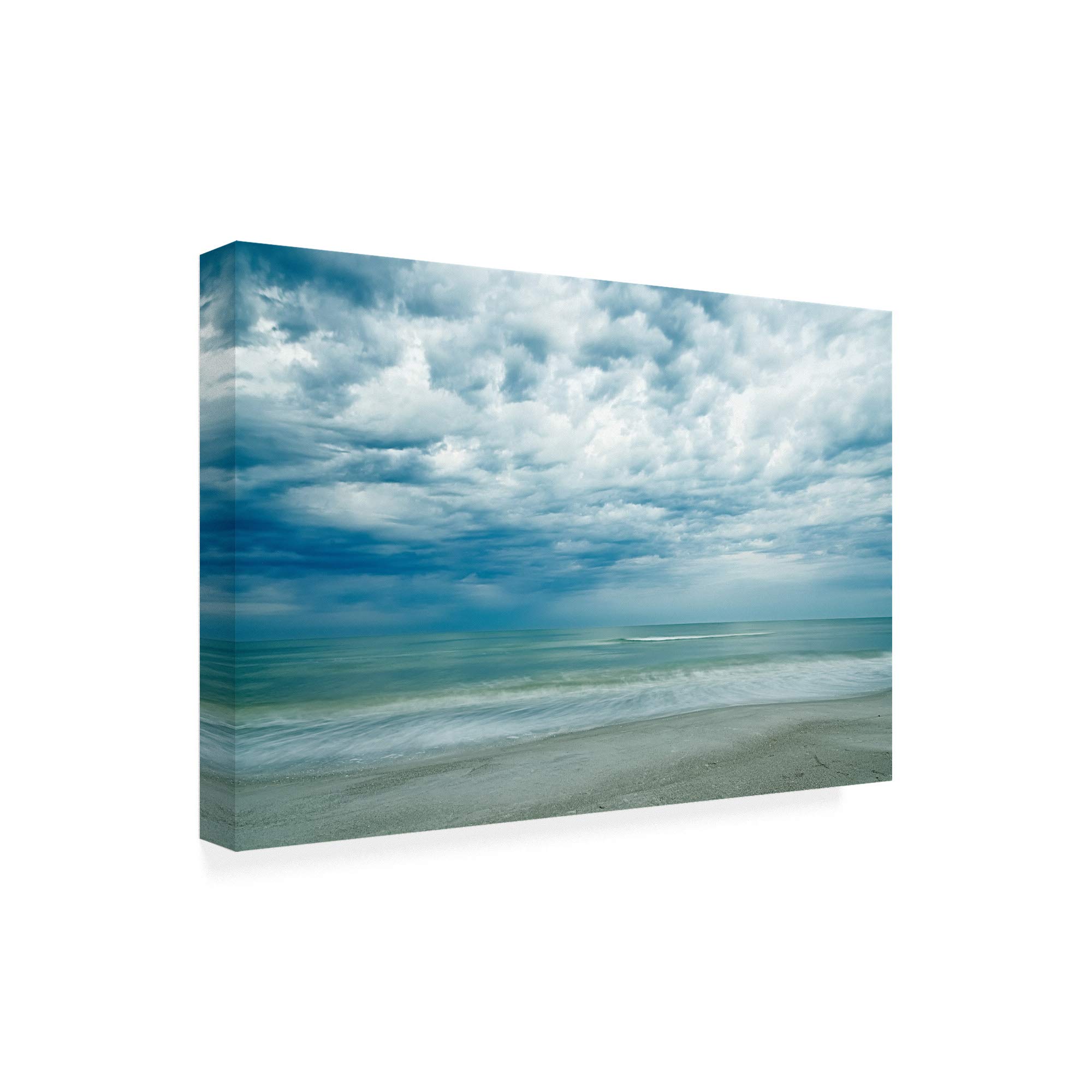 Morning at The Beach by Chuck Burdic - 30x47 Premium Canvas Wall Art Print for Home & Office Decor - Perfect for Living Room, Bedroom, or Beach House