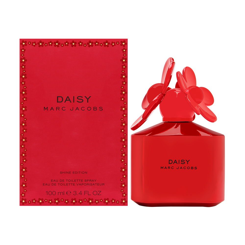 Marc Jacobs Daisy Red Eau de Toilette Spray for Women - 3.4 oz Floral Perfume | Fresh & Romantic Fragrance for Date Night, Office & Everyday Wear