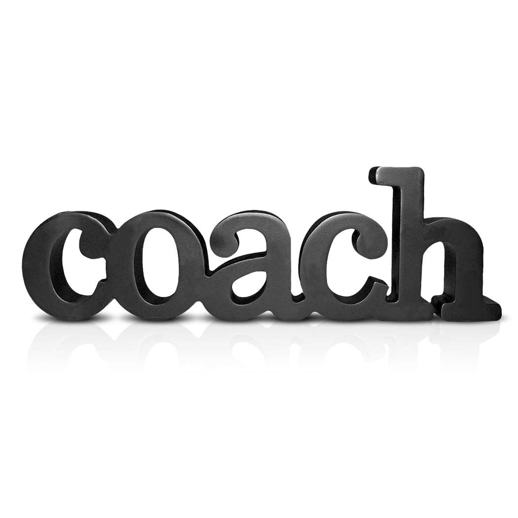 Coach Wood Word Sign - Inspirational Wooden Decor by ChalkTalk Sports - Perfect Coach Gift for Office, Desk & Home Décor - Ideal for Sports Locker Rooms, Team Gifts & Motivational Display