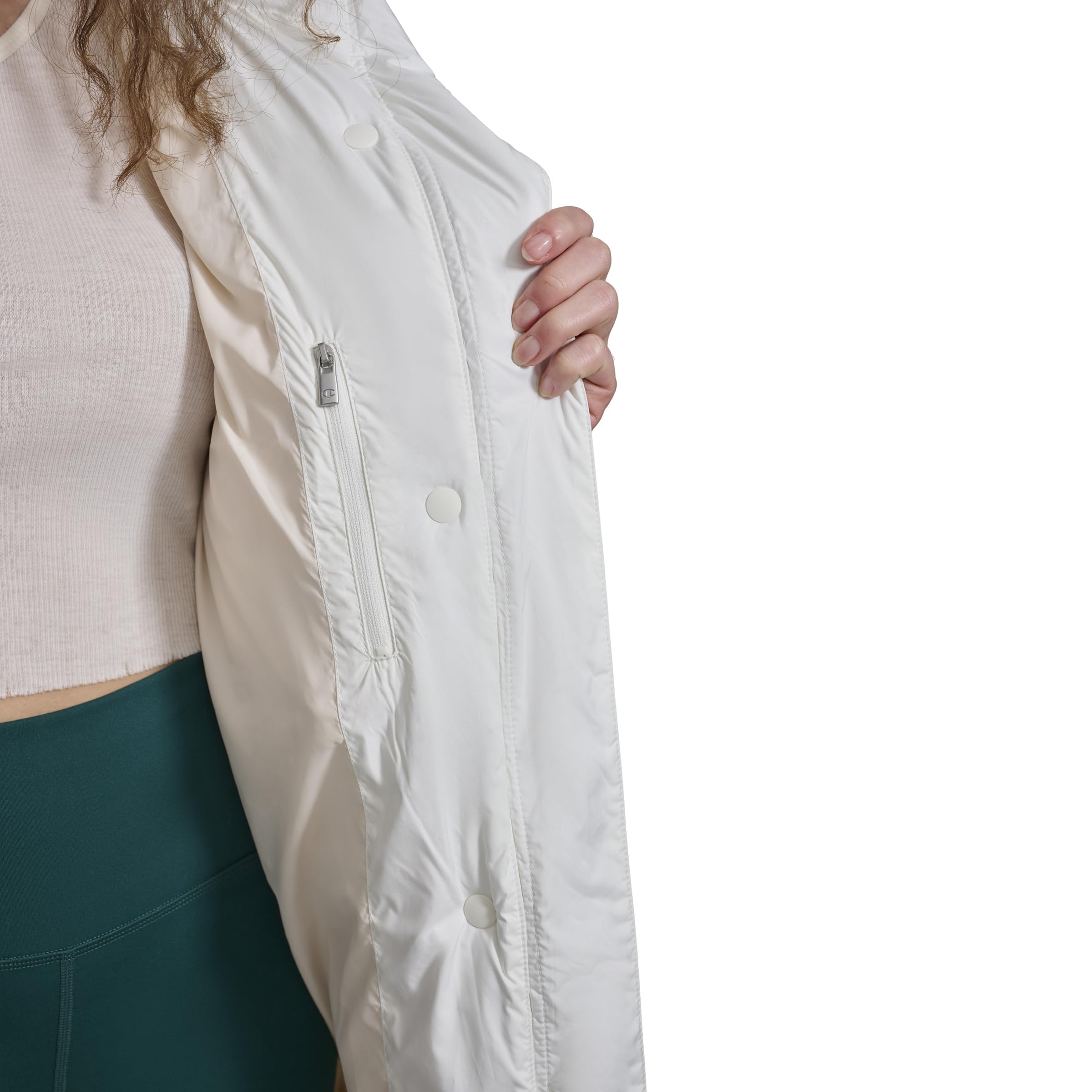 Champion Women's Extra Long Quilted Puffer Jacket with Hood - Warm Winter Coat for Cold Weather, Outdoor Activities & Casual Wear