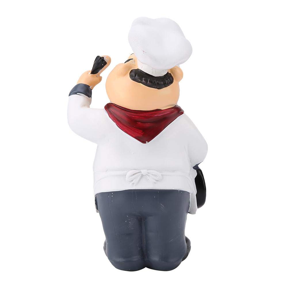 Premium Wal Front Resin Decorative Ornaments - Miniature Chef Figurine for Kitchen Countertop, Table & Restaurant Decor (71110-04) | Perfect for Home, Cafe & Shop Display