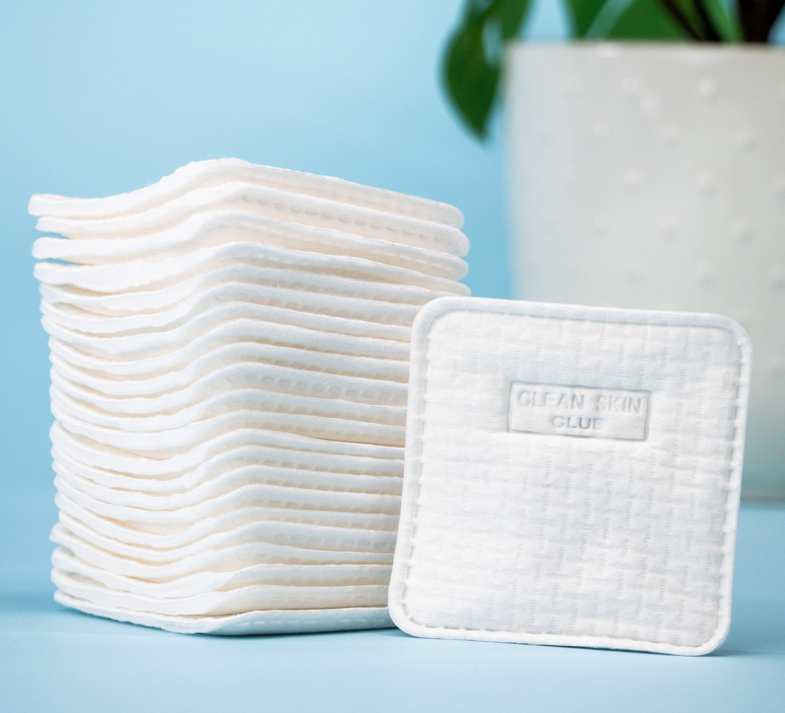 Clean² Face Pads by Clean Skin Club - Exfoliating & Cleansing Facial Wipes for Acne-Prone Skin | Perfect for Travel, Gym & Daily Skincare Routine