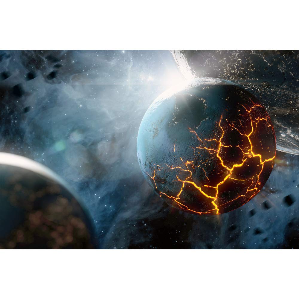 Removable Peel and Stick Wallpaper Murals - Giant Universe & Planets Design (100x144 inches) - Perfect for Bedroom, Living Room, Nursery & Home Decor