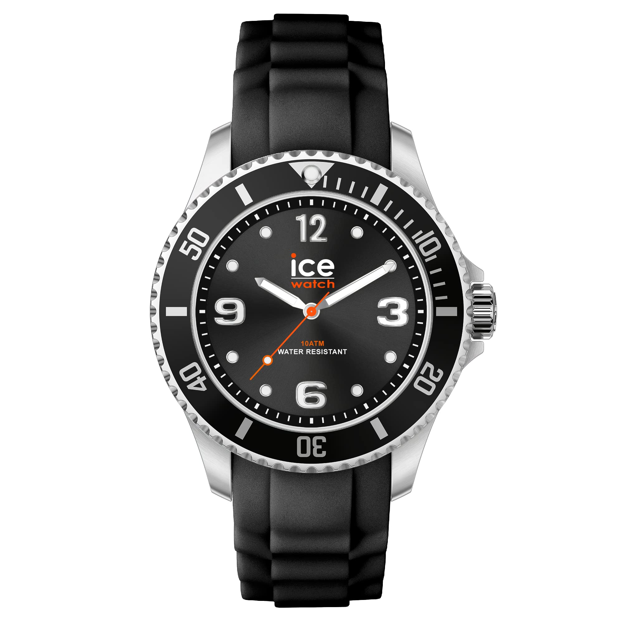 ICE-WATCH - Ice Steel Men's Wristwatch with Silicon Strap for Men - Waterproof Sports Watch for Running, Swimming & Outdoor Activities (Small Size)