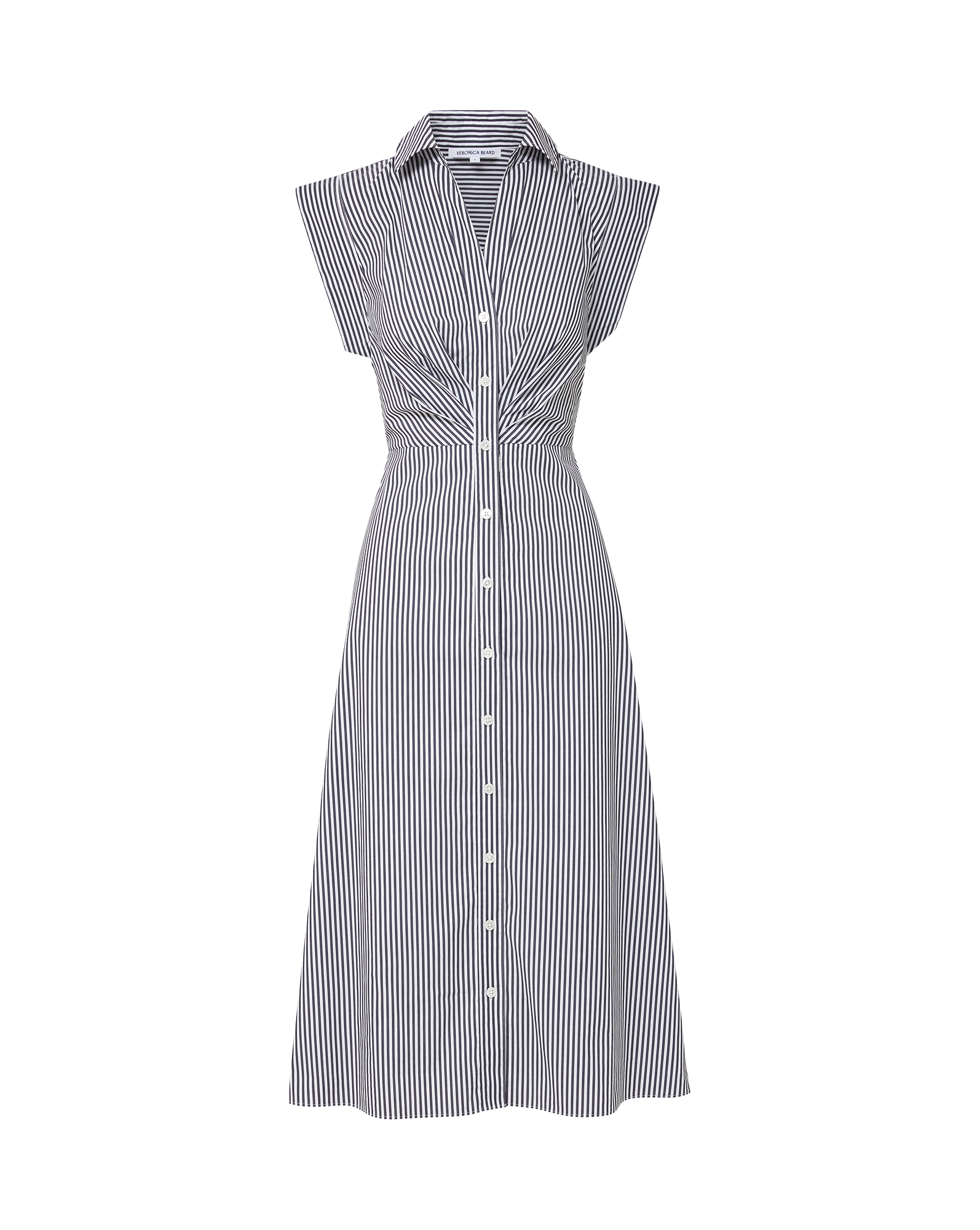 Haydon Striped Midi Shirtdress for Women - Casual Button Down Dress with Belt, Flowy A-Line Silhouette | Perfect for Office, Date Night & Spring Outfits