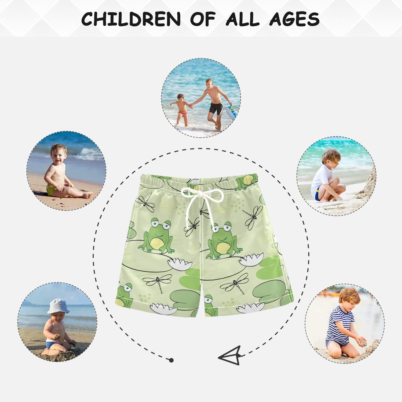 **Boys Swim Trunks for Kids 2-14 Years - Quick Dry Swim Shorts with UPF 50+ for Beach, Pool & Vacation - Hawaii Style Bathing Suits for Toddler to Teen**    *Use Case: Perfect for swimming, beach outings, pool parties, and tropical vacations like Hawaii.*