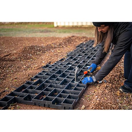 Permeable Gravel Pavers (4-Pack) - DIY Driveway, Patio & Storage Pad Solution for Landscaping & Outdoor Projects - Yardfully
