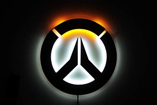 Overwatch Tracer LED Night Light - Gaming Room Decor, Kids Bedroom Lamp, Perfect Gift for Overwatch Fans - Ideal for Gaming Setups, Bedside Lighting & Geeky Home Decor