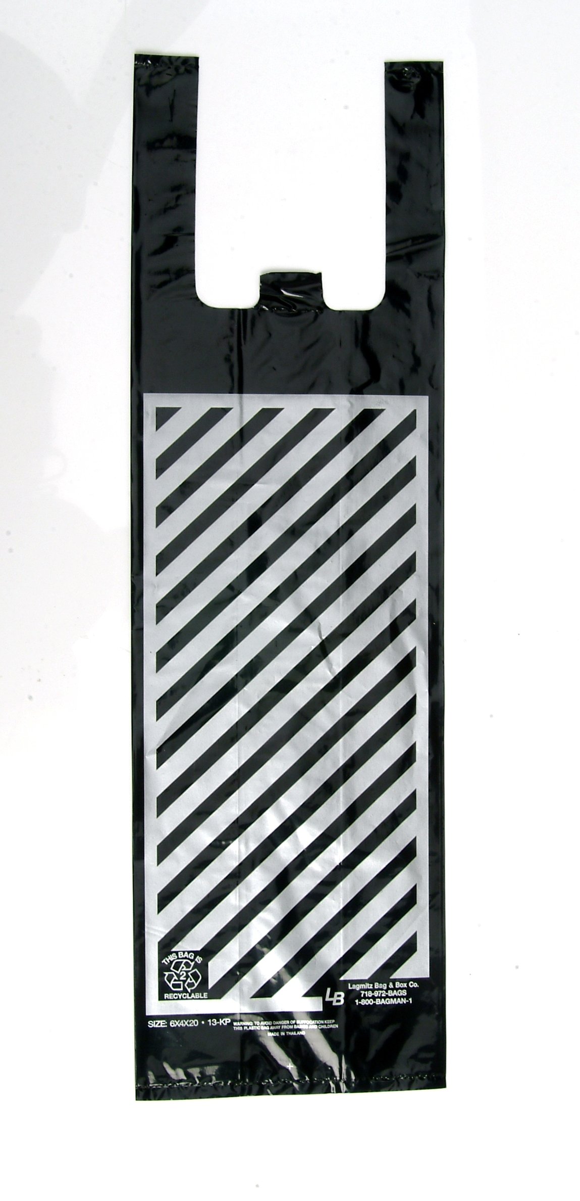 Premium 3000pcs Black & Silver Striped Wine Bottle Bags - 20 Microns Thick, 8x5x20 Inches - Elegant Liquor & Champagne Gift Packaging for Weddings, Parties & Corporate Events - Bulk Wholesale Unisex Wine Bags