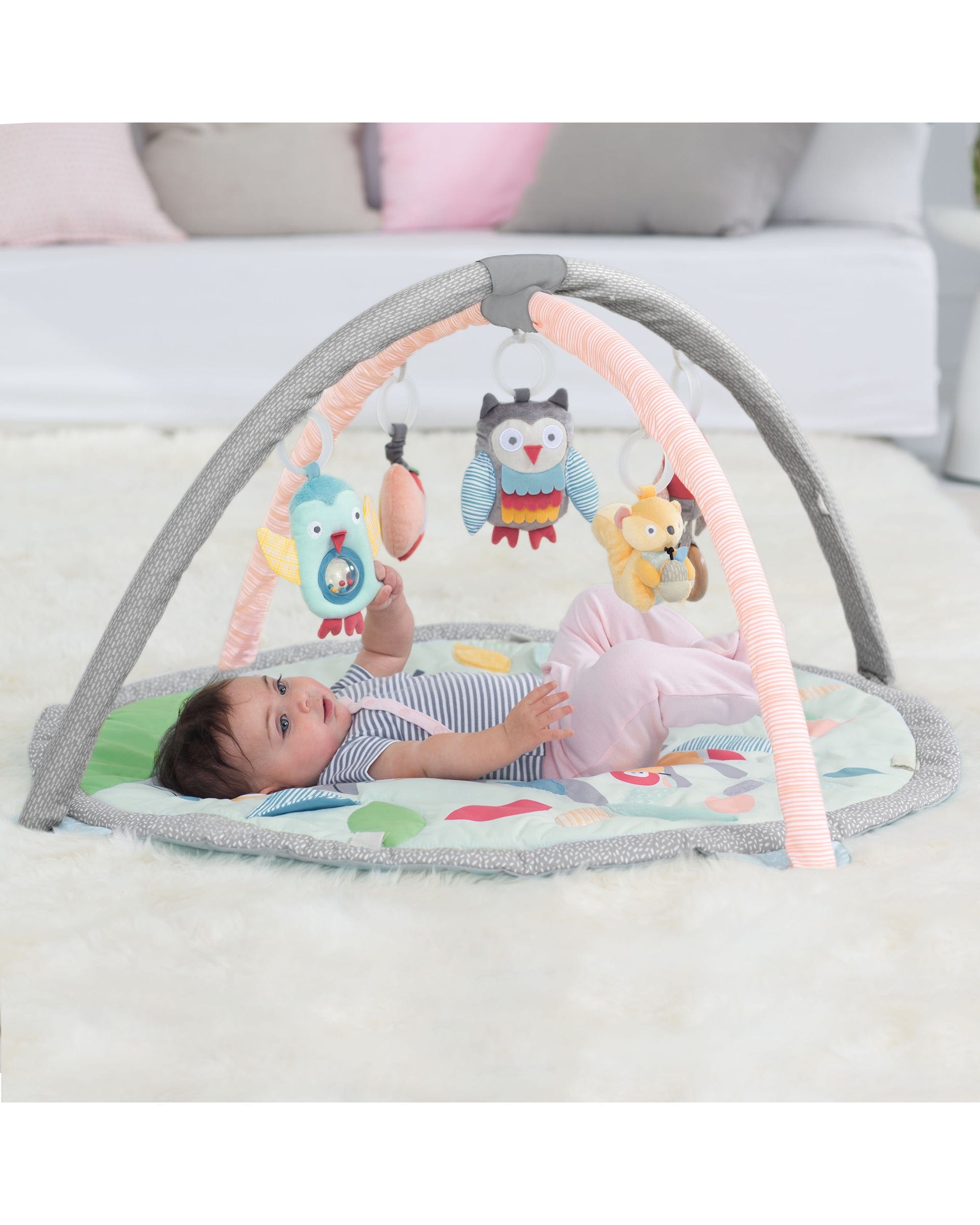 Skip Hop Activity Gym for Babies - Interactive Playmat with Toys & Music for Tummy Time & Sensory Development - Perfect for Newborns & Infants