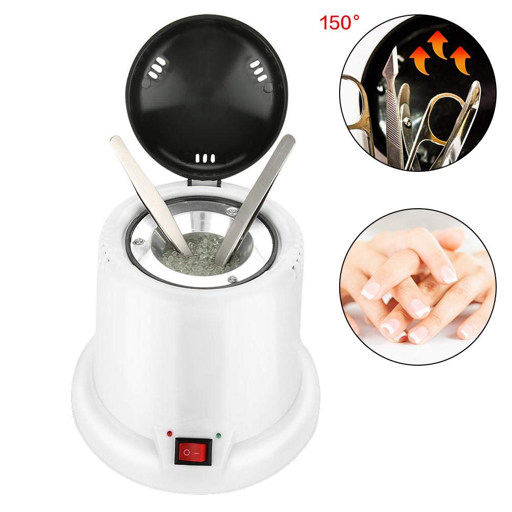 Professional Nail Sterilizer & Disinfection Machine - 150°C High Temperature Metal Tattoo Nipper Cleaning Pot Tool with Indicator Light | 30-Second Sterilization | for Salon, Tattoo Studio & Home Use