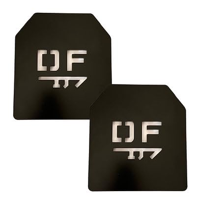 Directional Force Weight Vest Plates - 27.5 LB Steel Plates Pair for Gym Training & CrossFit | Durable Workout Equipment for Strength Training, Endurance & Fitness | Perfect for Home Gym, Outdoor Exercise & Military Training