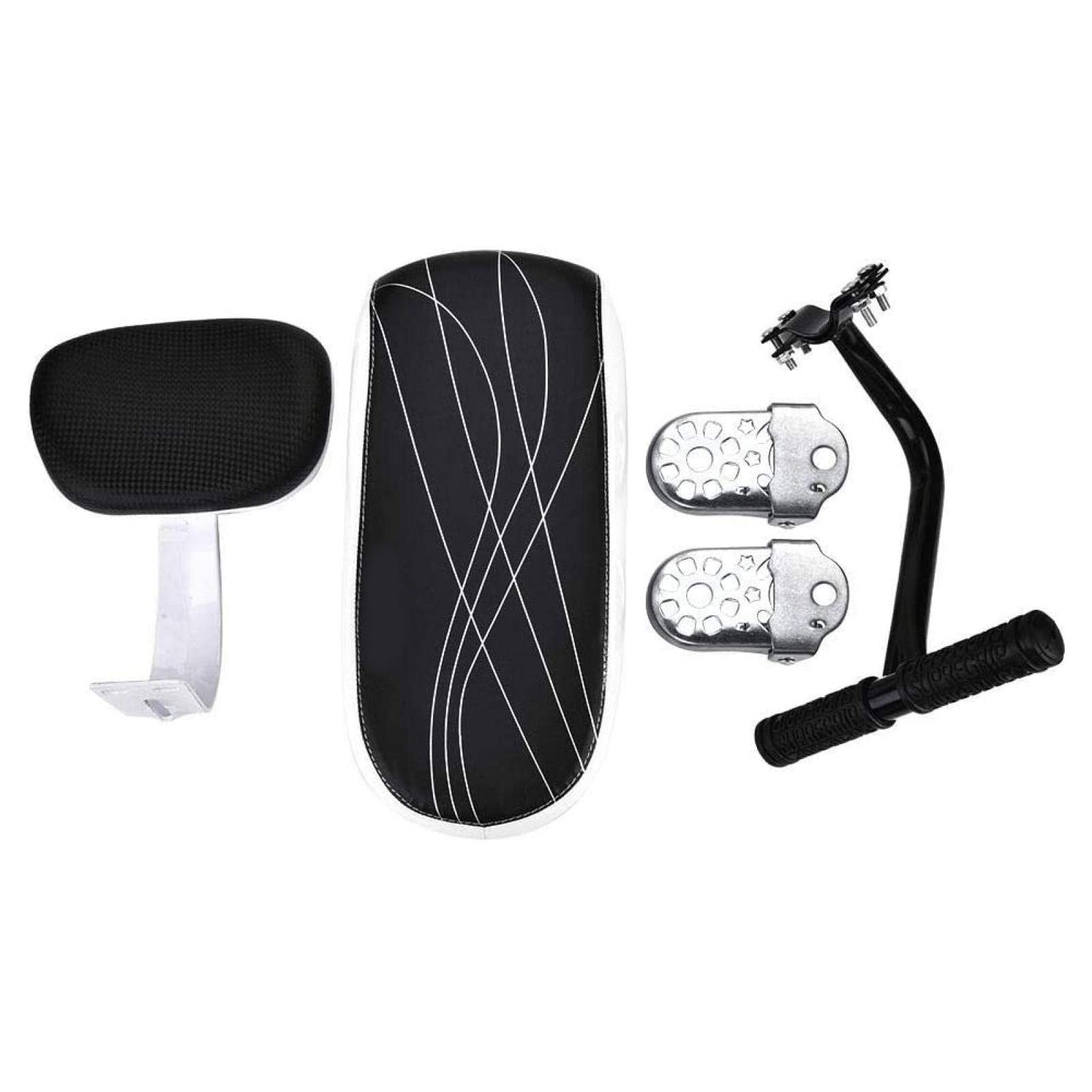 Nichhany Bike Back Seat - Comfortable Bicycle Child Rear Seat with Cushion, Backrest, Armrest & Footrest - Perfect for Family Rides & Outdoor Adventures