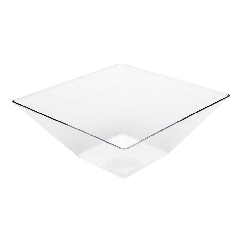 56 oz Clear Plastic Modern Small Catering Serving Bowl - 8.5