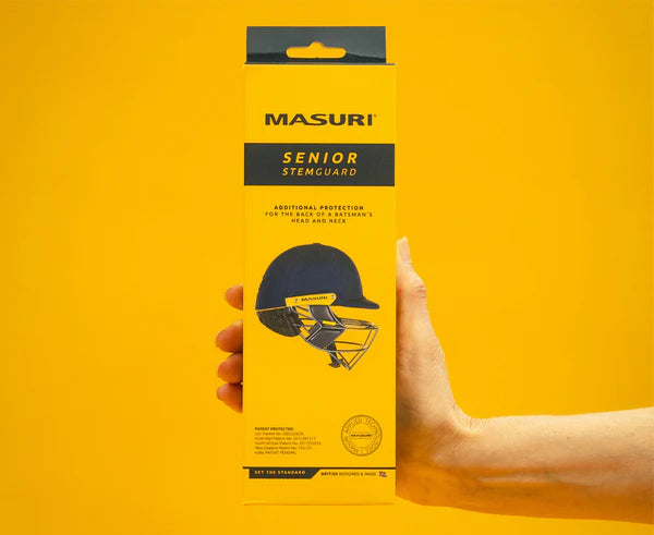 Masuri STEMGUARD PRO Adult Cricket Helmet Neck Guard - Protective Cricket Equipment for Safe Batting Practice & Matches
