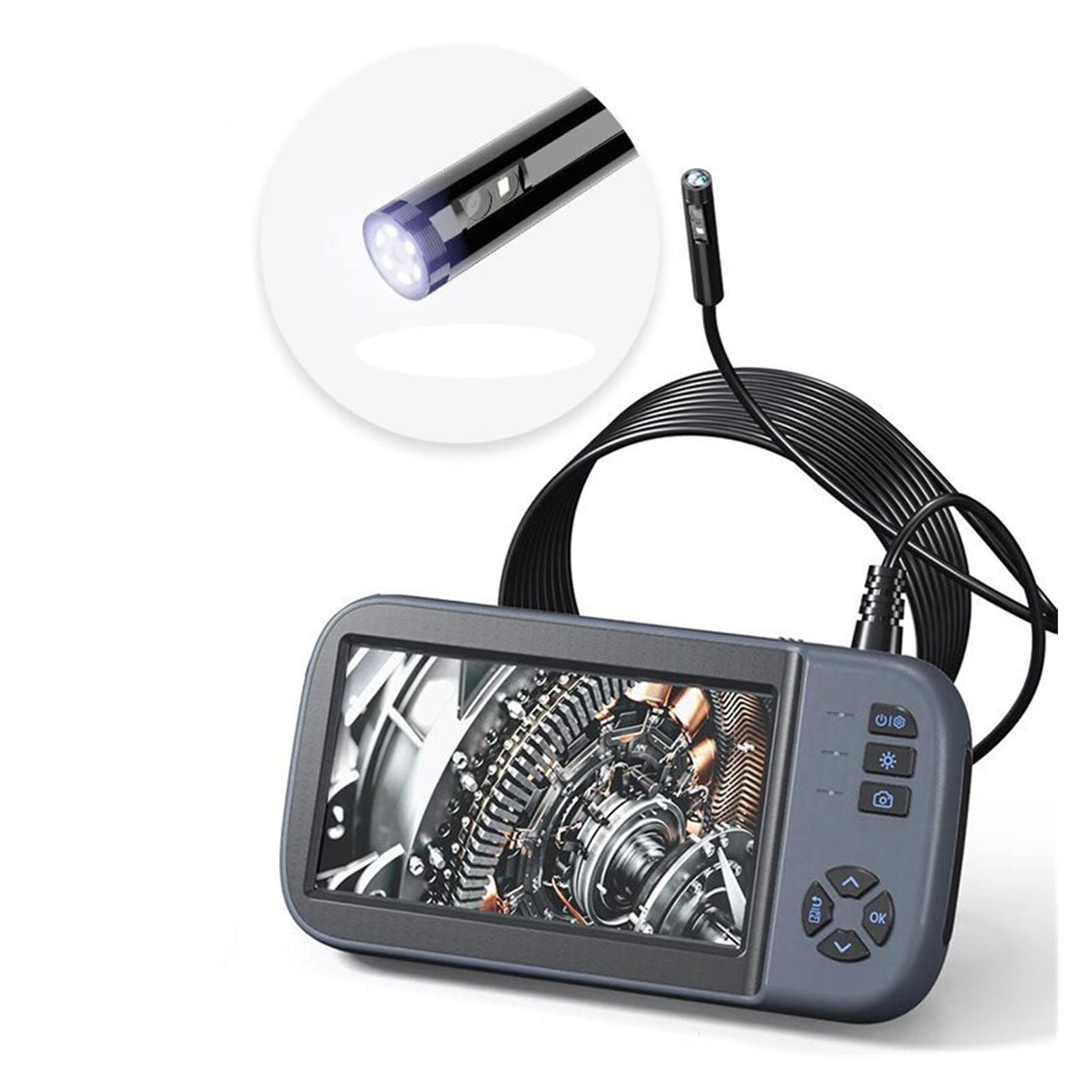 **EZGA 1080P Dual-Lens Borescope Inspection Camera with 4.5