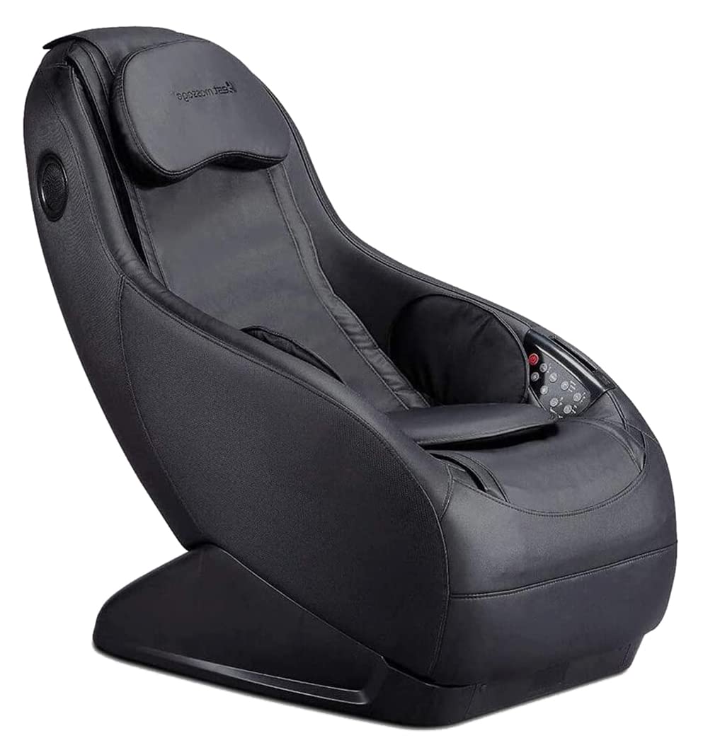 SL Track Electric Shiatsu Massage Chair with Airbag Massage & Bluetooth - Fully Assembled Black Gaming Chair for Home Office & Relaxation