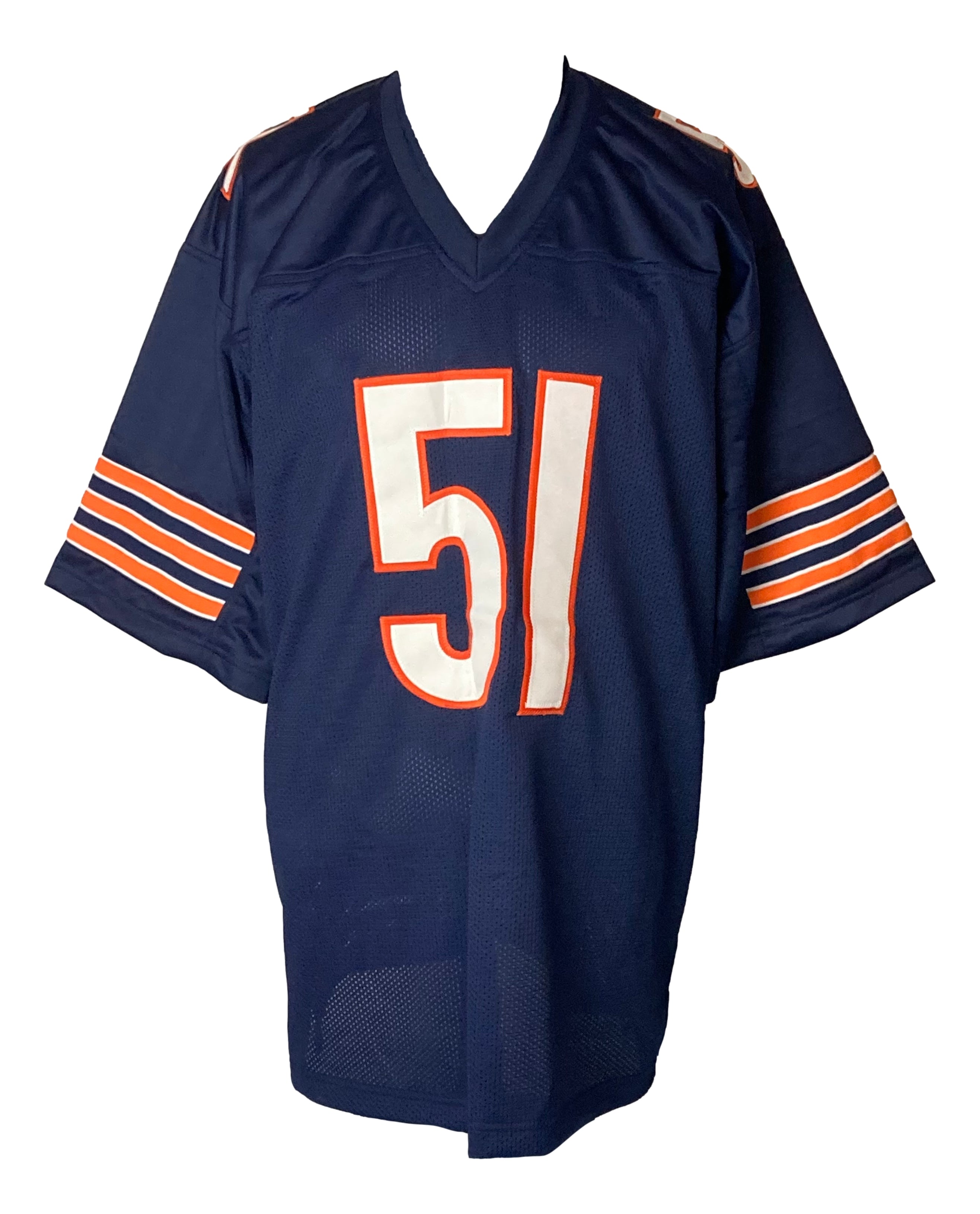 Dick Butkus Chicago Bears Signed Blue Football Jersey - Authentic NFL Collectible for Fans & Memorabilia Enthusiasts - Perfect for Display, Gifting, and Sports Collections