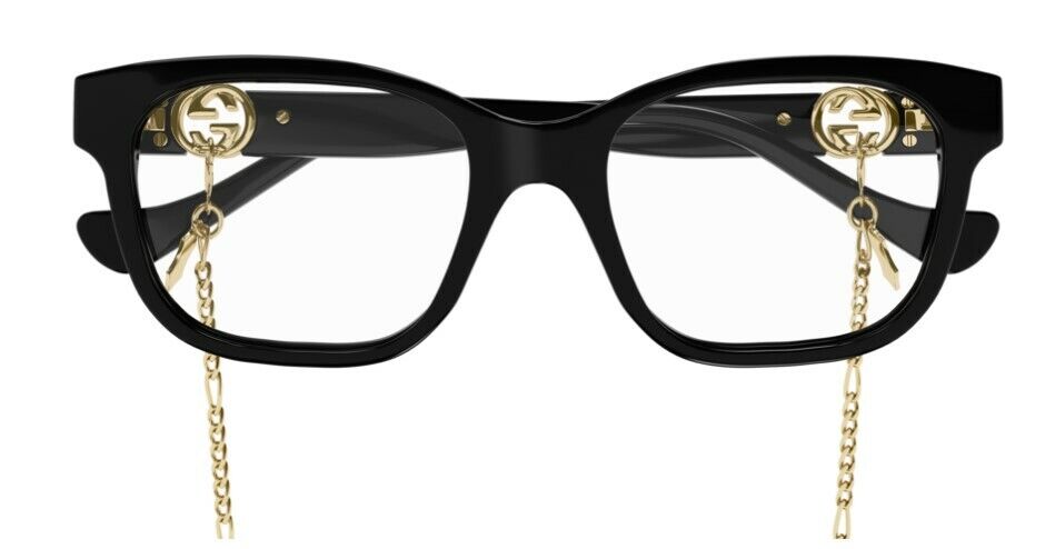 Gucci GG 1025O 003 Black Cat Eye Square Women's Eyeglasses - Stylish Designer Frames for Women, Perfect for Work, Reading & Fashion Accessories