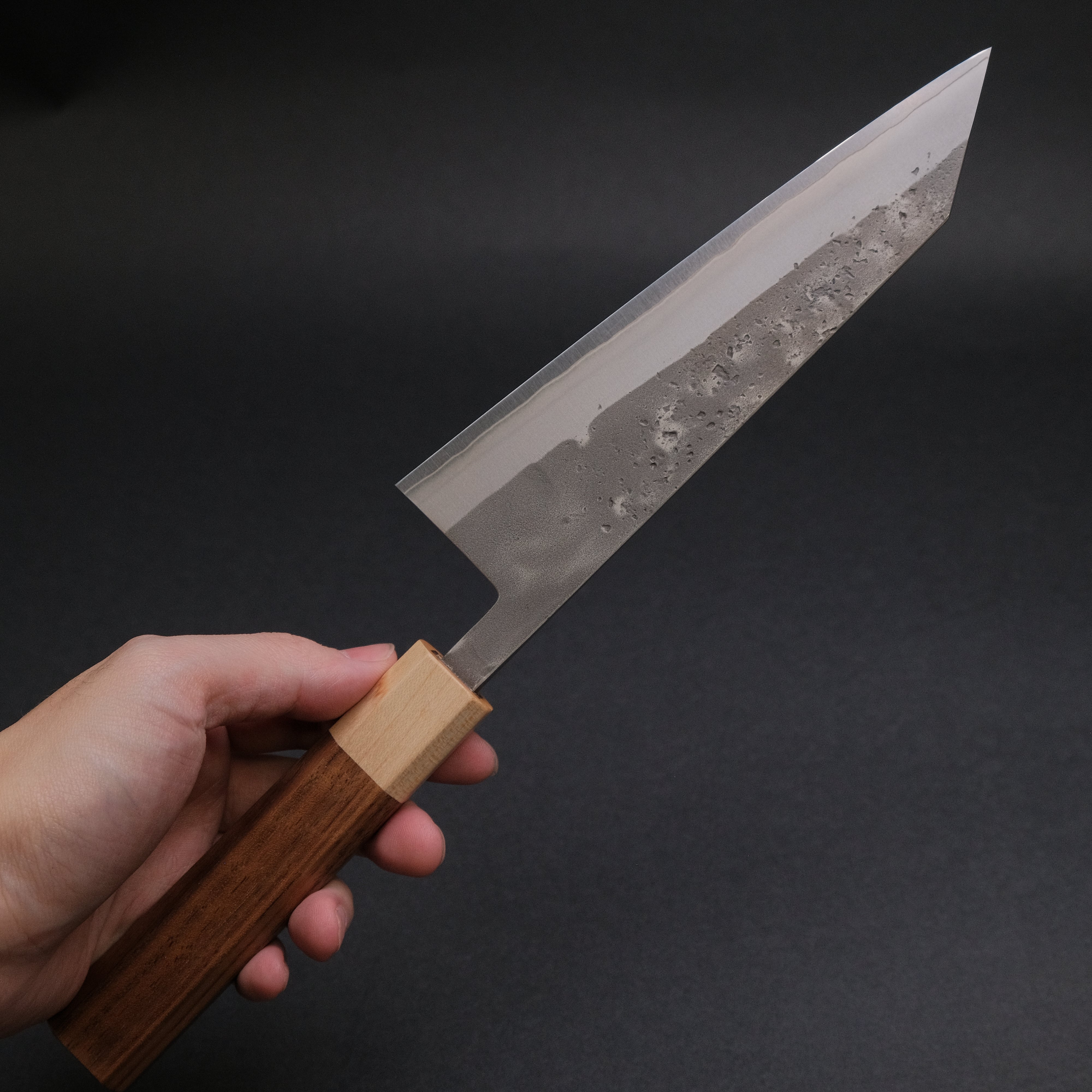 Hitohira TD SLD Nashiji Bunka 170mm Japanese Chef Knife with Walnut Handle - Perfect for Sushi, Vegetables & Precision Cutting