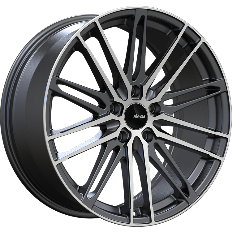 Advanti Diviso Matte Black 18x8 +45 Offset 5x114.3 Bolt Pattern 73.1mm Hub - Perfect for Honda Accord, Toyota Camry & Nissan Altima - Upgrade Your Ride with Premium Alloy Wheels