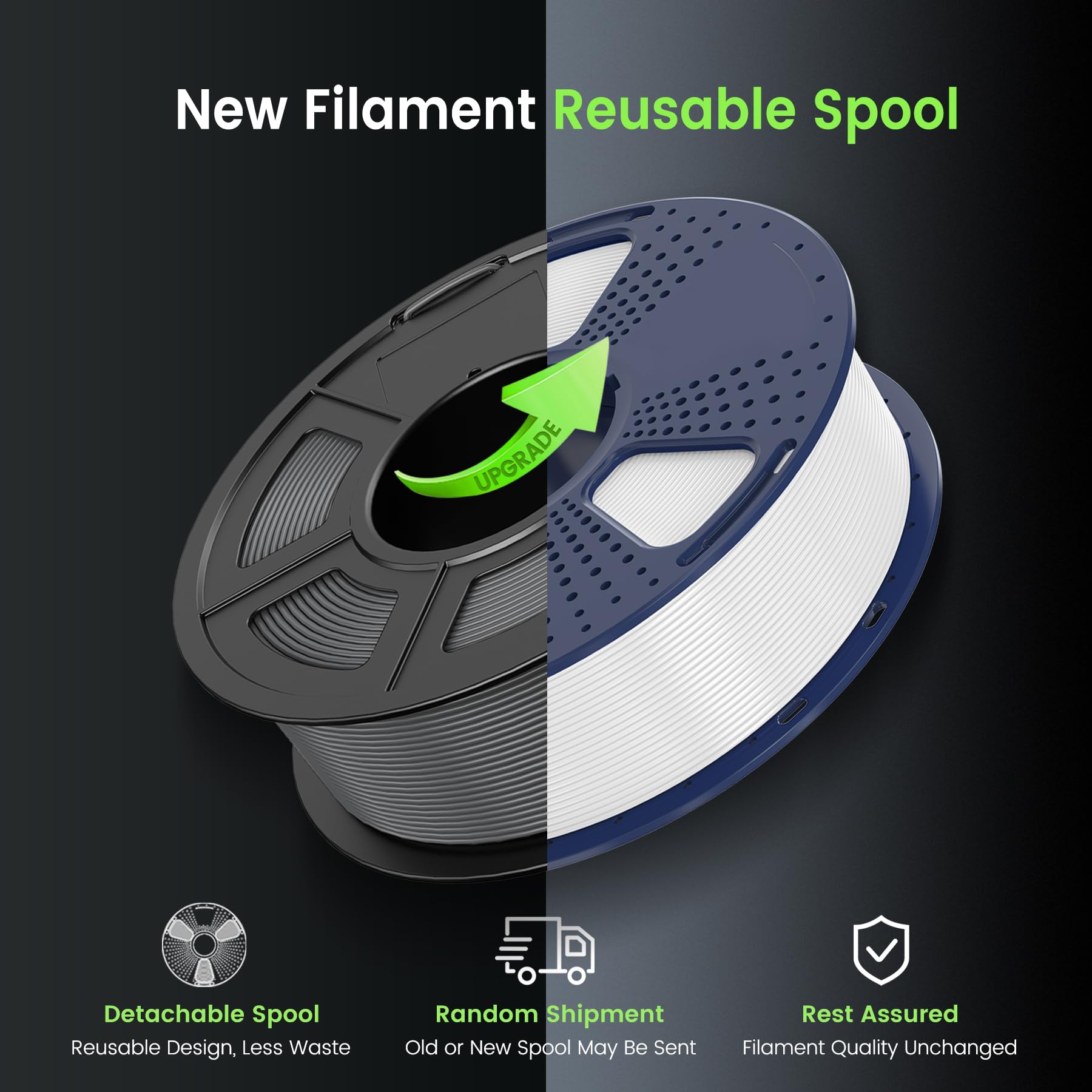 SUNLU PLA Filament 1.75mm for 3D Printing - High Precision +/- 0.02mm, 1kg Spool (2.2lbs), 330 Meters, Yellow - Perfect for FDM 3D Printers, DIY Projects, Prototyping & Home Decor