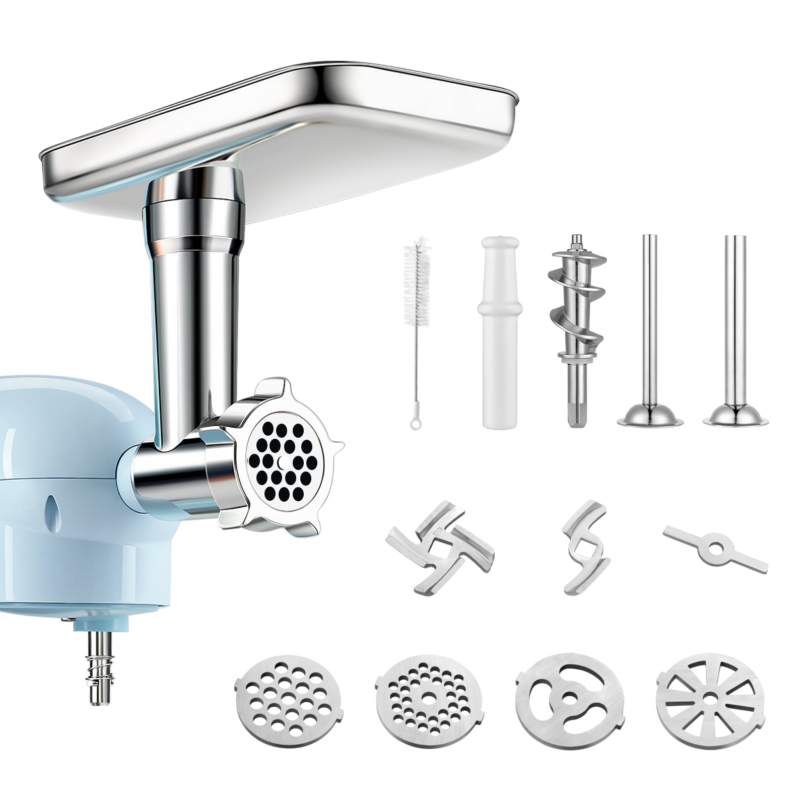 Electric Meat Grinder Attachment for KitchenAid Stand Mixer - Stainless Steel Food Grinder for Fresh Ground Beef, Sausage & More - Perfect for Home Cooking & Meal Prep
