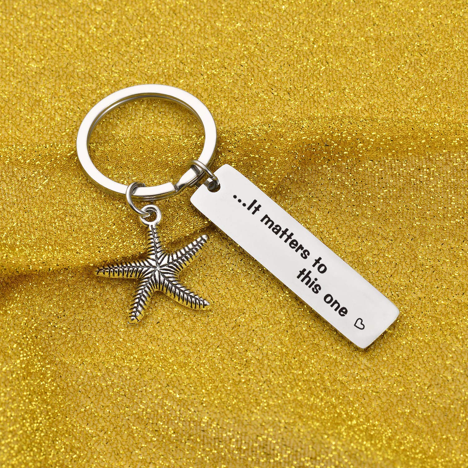 7RVZM Social Worker Jewelry - Thoughtful Thank You Gifts for Mentors, Mothers, Volunteers & Caregivers - Starfish Keychain for Nurses, Adoptive Parents & Step Moms - Perfect for Mother's Day, Appreciation & Special Occasions