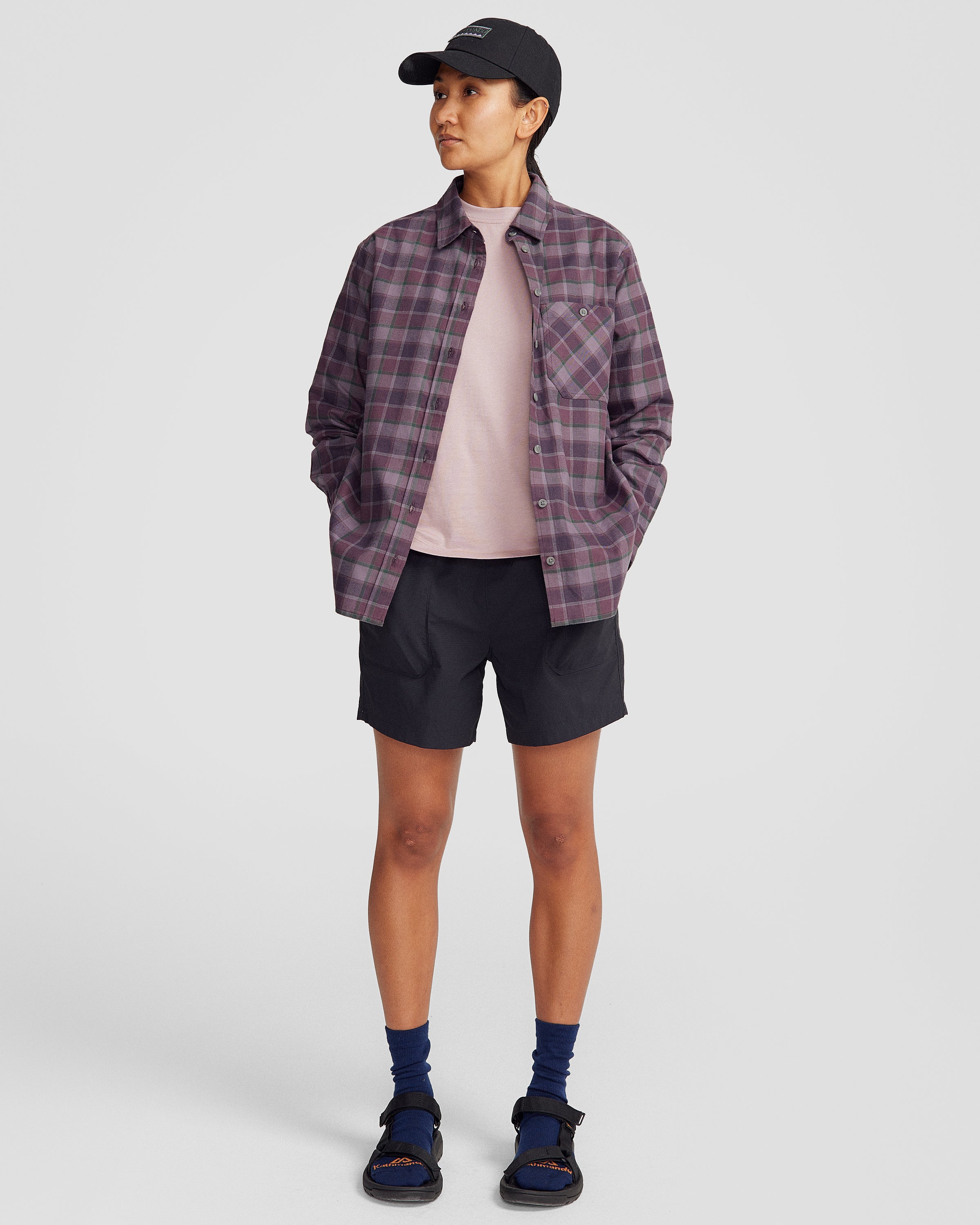Fyfe Women's Long Sleeve Plaid Shirt - Soft Comfortable Casual Top for Work, Outfits & Fall Fashion | Office Wear, Daily Outings & Layering Essential