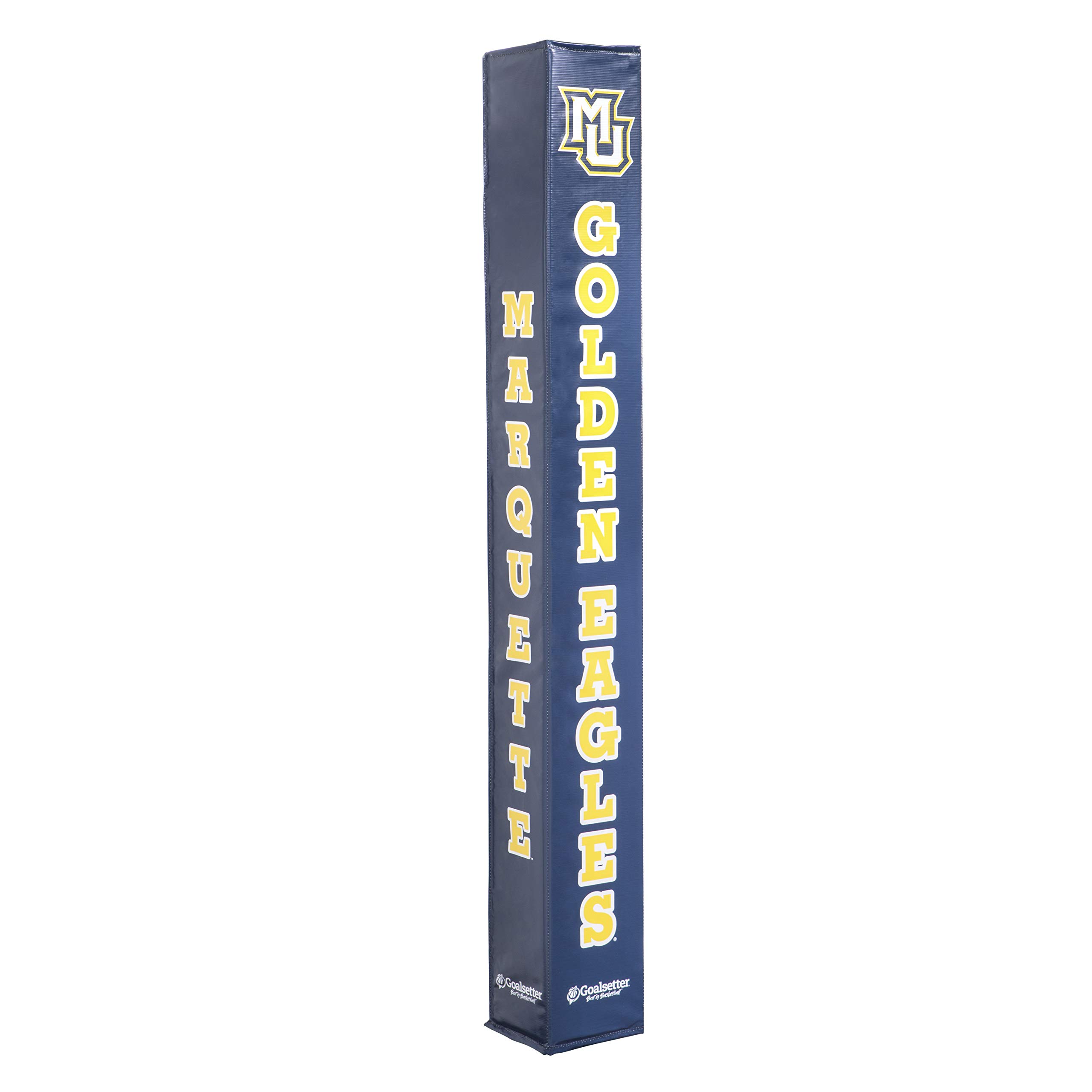Goalsetter Marquette Golden Eagles Basketball Pole Pad - Blue | Durable Protective Padding for Basketball Hoop Poles | Perfect for Indoor & Outdoor Courts, Gyms, and Driveways