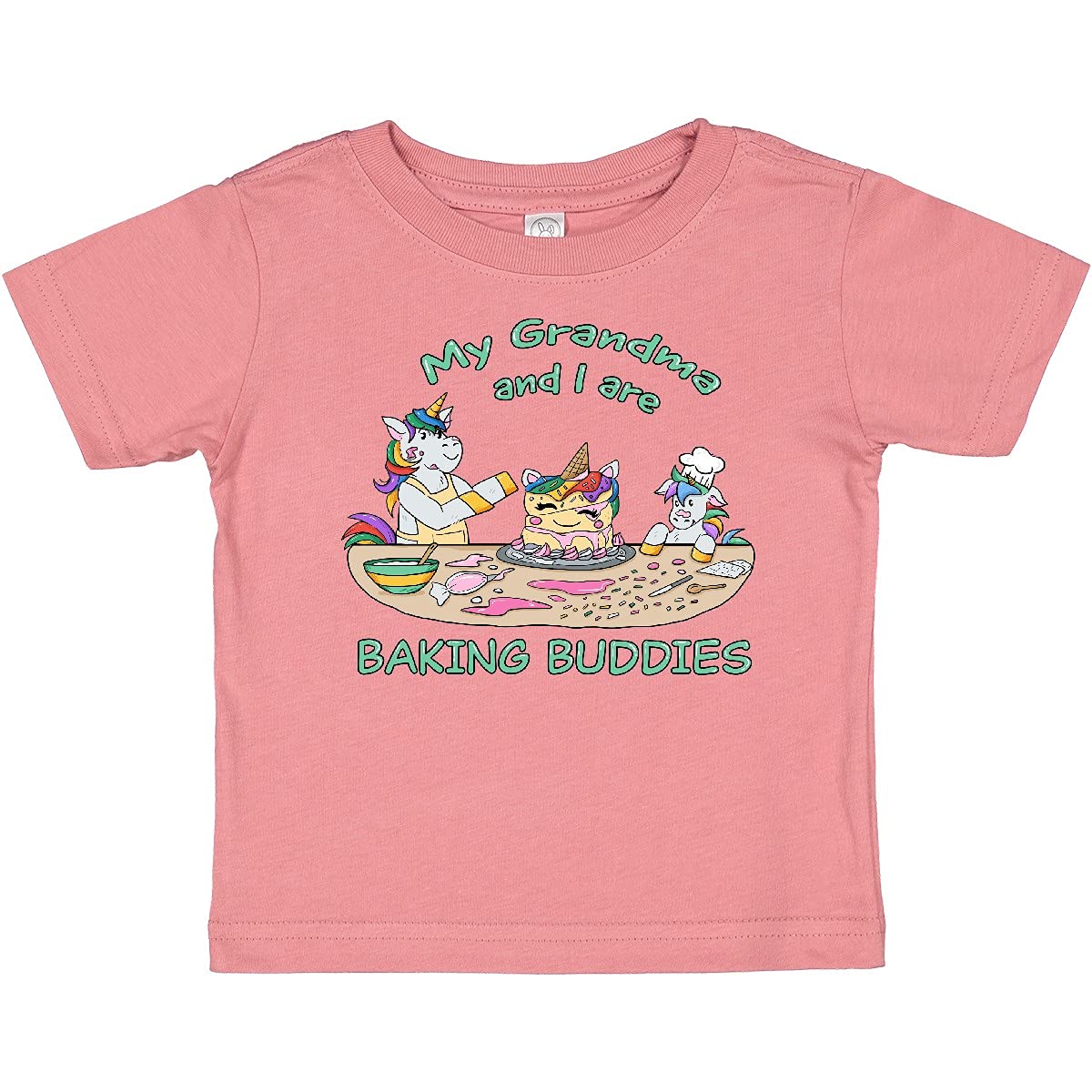 My Grandma and I are Baking Buddies Baby T-Shirt - Cute Matching Grandma & Grandchild Outfit for Baking, Cooking & Family Bonding Time