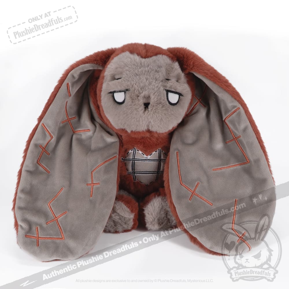 Plushie Dreadfuls Antisocial Personality Disorder Rabbit V2 - Soft Stuffed Animal Toy for Mental Health Awareness, Comfort & Therapy | Perfect Gift for Anxiety Relief, PTSD Support & Emotional Healing