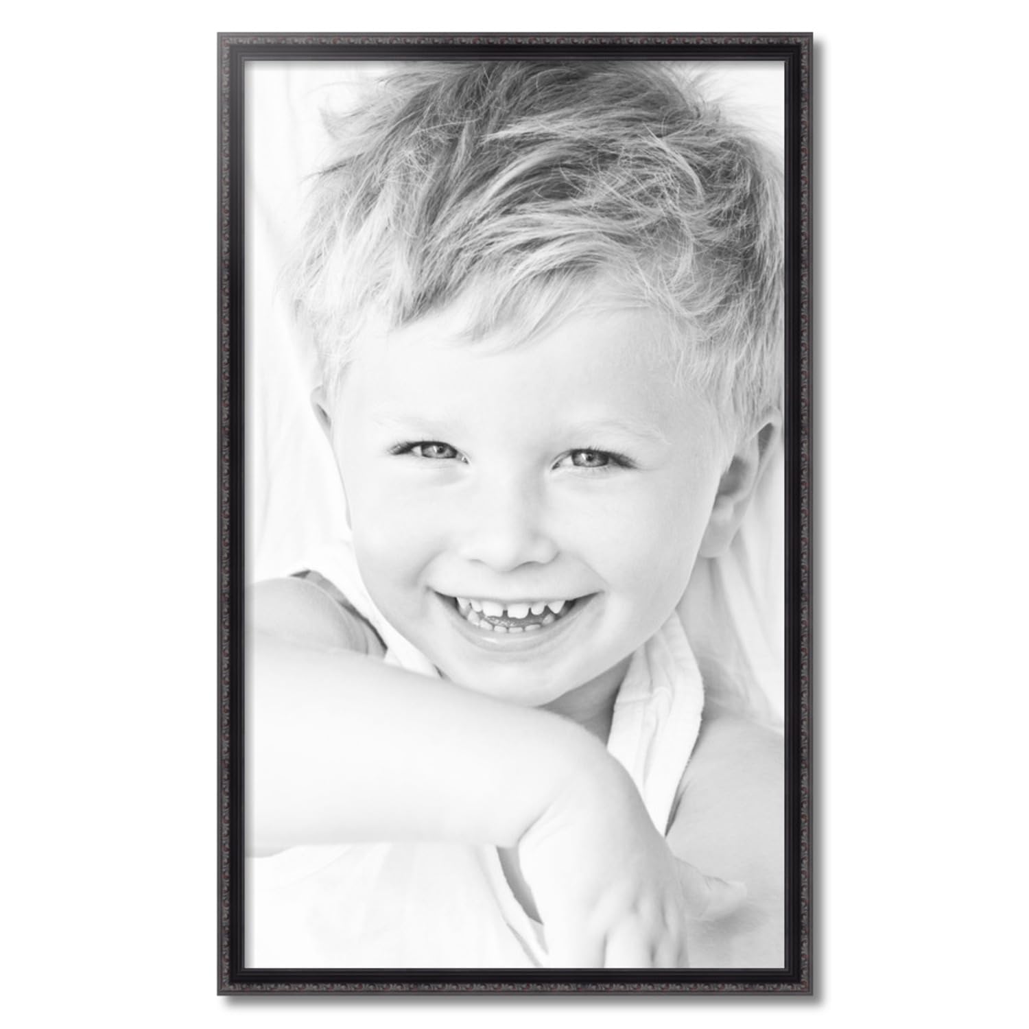 ArtToFrames 24x40 Inch Black Wood Picture Frame - 1.25 Inch Custom Poster Frame for Wall Art, Photos & Posters - Includes Economy Acrylic - Perfect for Home Decor, Office Display & Gallery Walls
