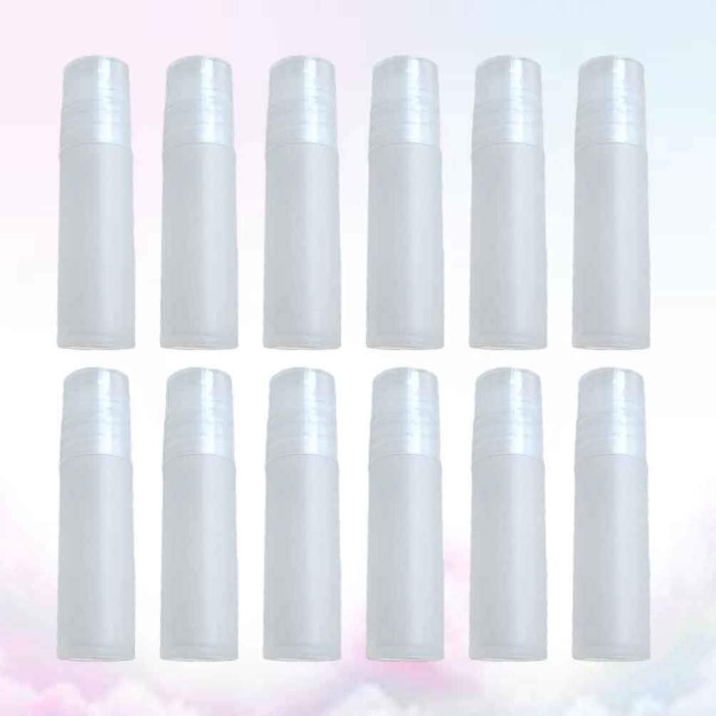 EXCEART 100pcs Essential Oil Roller Bottles - Perfume, Eye Cream & Makeup Roll-On Containers with White Pure Dew Design - Perfect for Aromatherapy, Skincare & DIY Beauty Products at Home or Salon