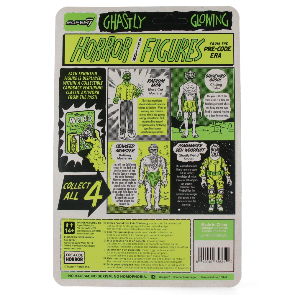 Baffling Mysteries Seaweed Glow-in-the-Dark Pre-Code Horror ReAction Figure - Perfect for Collectors, Halloween Decor & Comic Con Displays