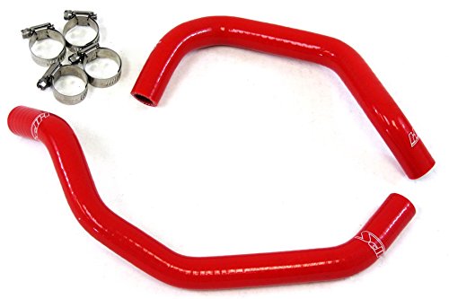 HPS 57-1342-RED-1 Red High-Temperature Silicone Heater Hose Kit for Coolant Systems - Perfect for Automotive, Marine & Industrial Applications