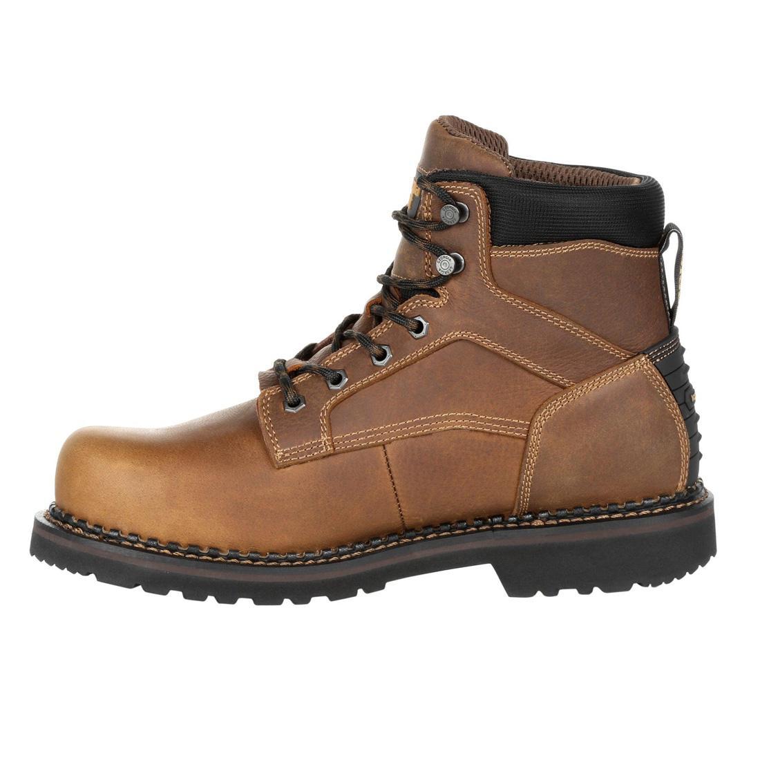 Georgia Giant Revamp Steel Toe Work Boots - Waterproof Safety Shoes with Internal Met Guard for Construction & Industrial Workers - Heavy Duty Work Boots for Outdoor, Warehouse & Tough Job Sites