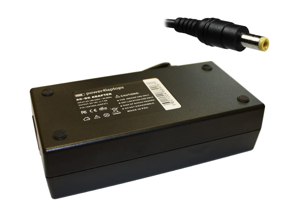 Power4Laptops 90W AC Adapter Charger for Asus EeeTop PC ET2400IGTS - Replacement Power Supply for Desktop Computers, Home Office & Gaming PC Setup